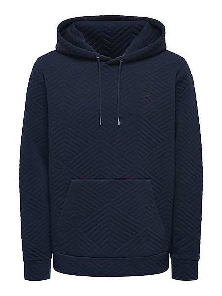 ONLY & SONS Hoodie - Hoodie unifarben - Geometric Structure - BASIC HOODIE günstig online kaufen