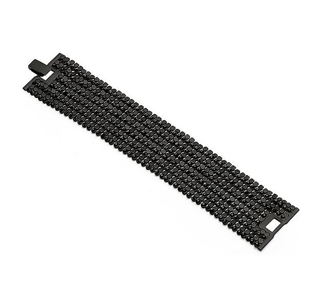 Unique Armband Schwarz Mit Strass-Steine im Mesh Stil MOA0002 günstig online kaufen