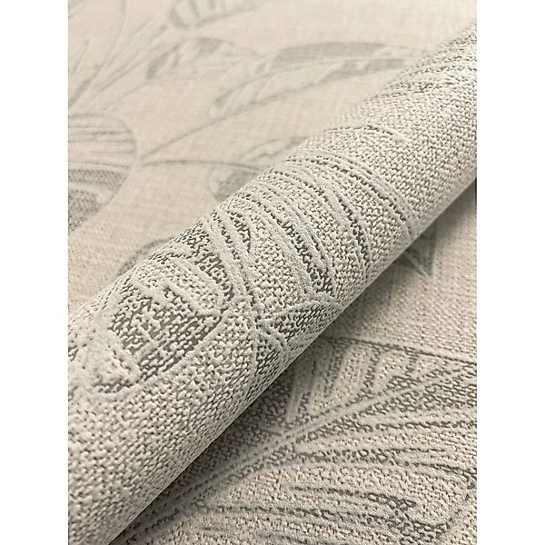 Newroom Vliestapete Bivona Beige Blätter Natur Strukturiert FSC® günstig online kaufen