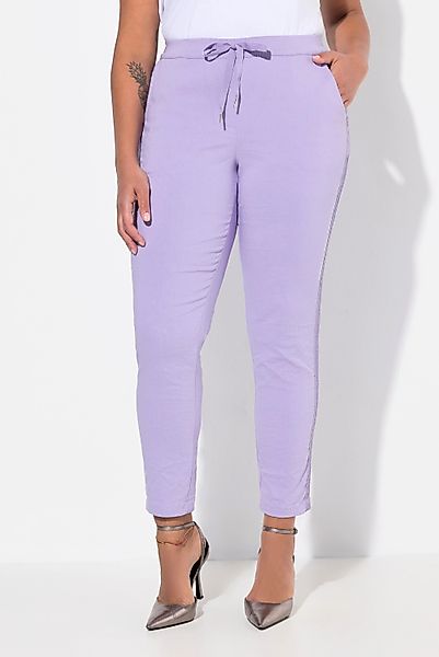 MIAMODA Schlupfhose Hose Crincle Seitenstreifen Elastikbund günstig online kaufen