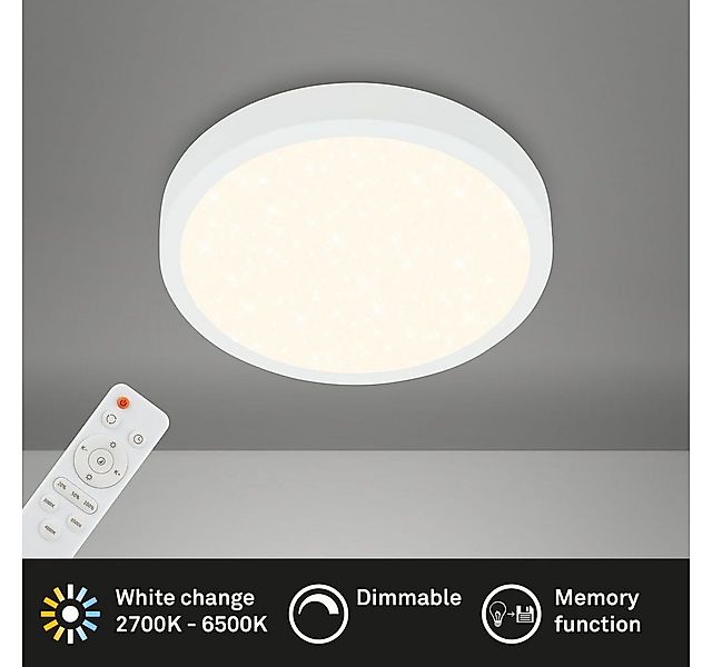 Briloner Leuchten LED Deckenleuchte 3701-016, Dimmfunktion, LED fest integr günstig online kaufen