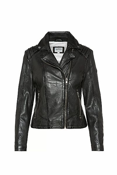 SOCCX Lederjacke, ohne Kapuze, mit Zipper am Ärmelende günstig online kaufen