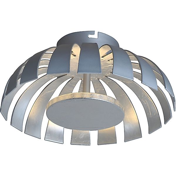 Luce Design LED-Wand-Deckenleuchte Flare 9017 S 1-flammig Silber Ø 18 cm günstig online kaufen