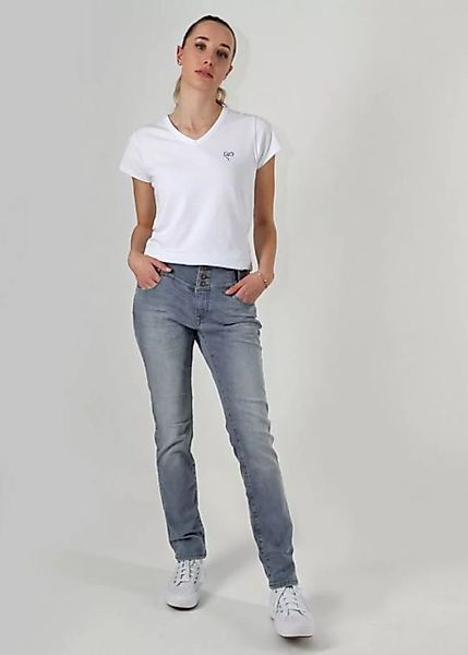 Miracle of Denim 5-Pocket-Jeans Rita im Used Look günstig online kaufen