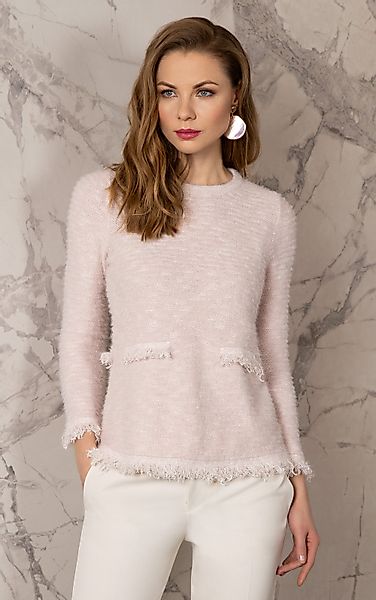 Passioni Strickpullover aus strukturiertem Strick mit günstig online kaufen