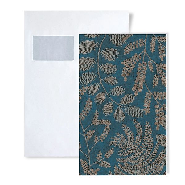 PROFHOME 1 MUSTERSTÜCK S-388304-GU DIN A4 MUSTER der Floralen Tapete günstig online kaufen
