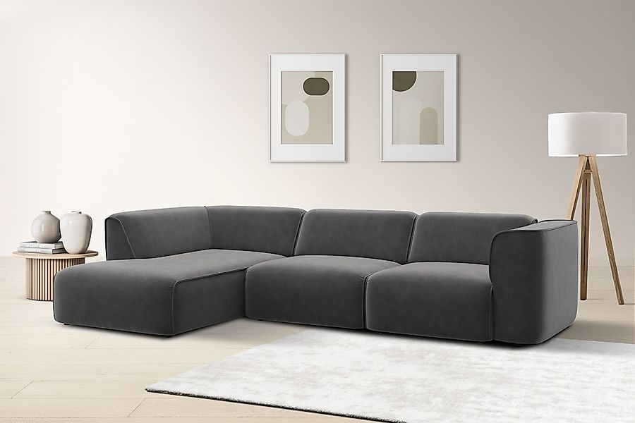 OTTO home Ecksofa "Merid L-Form, jederzeit durch Module erweiterbar, B/T/H: günstig online kaufen