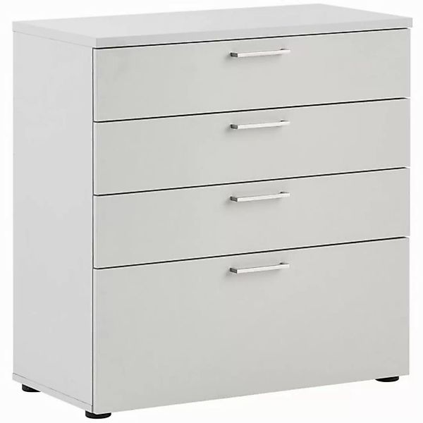 Lomadox Aktenschrank META-80 Büro Schrank Kommode hell grau 80,2x84,2x41 cm günstig online kaufen