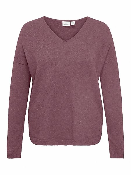 ONLY CARMAKOMA V-Ausschnitt-Pullover "CARMARGARETA LS PULLOVER KNT NOOS" günstig online kaufen