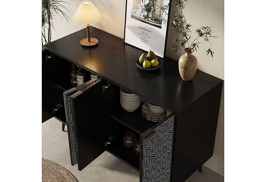STILVORA Sideboard Wohnzimmerschrank mit viel stauraum,Beistellschrank Buff günstig online kaufen