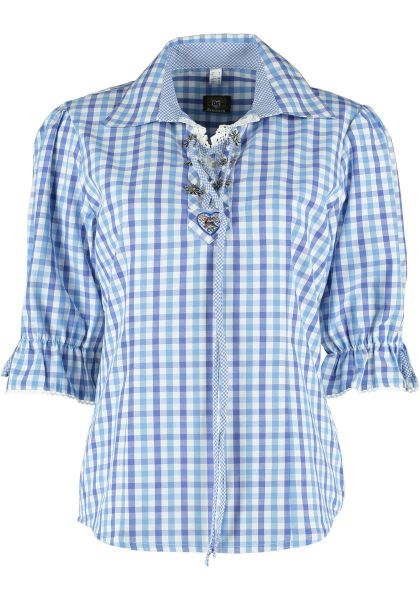 OS Trachten Trachtenbluse Paruvo Tailliert, Liegekragen, günstig online kaufen