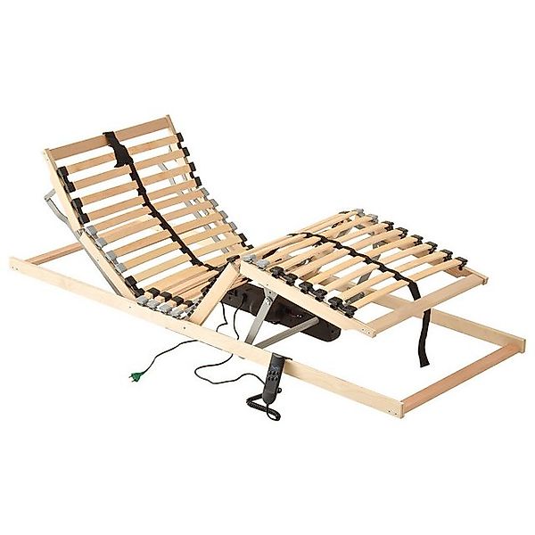 vidaXL Bett Elektrische Lattenbettbasis mit 26 Latten 7 Zonen 90 x 190 cm ( günstig online kaufen