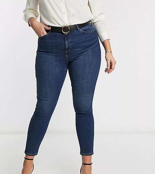 Vero Moda Curve – Enge Jeans in Mittelblau günstig online kaufen