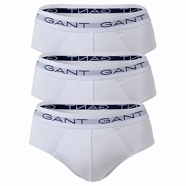 GANT Herren Slips, 3er Pack - Briefs, Cotton Stretch Weiß 2XL günstig online kaufen