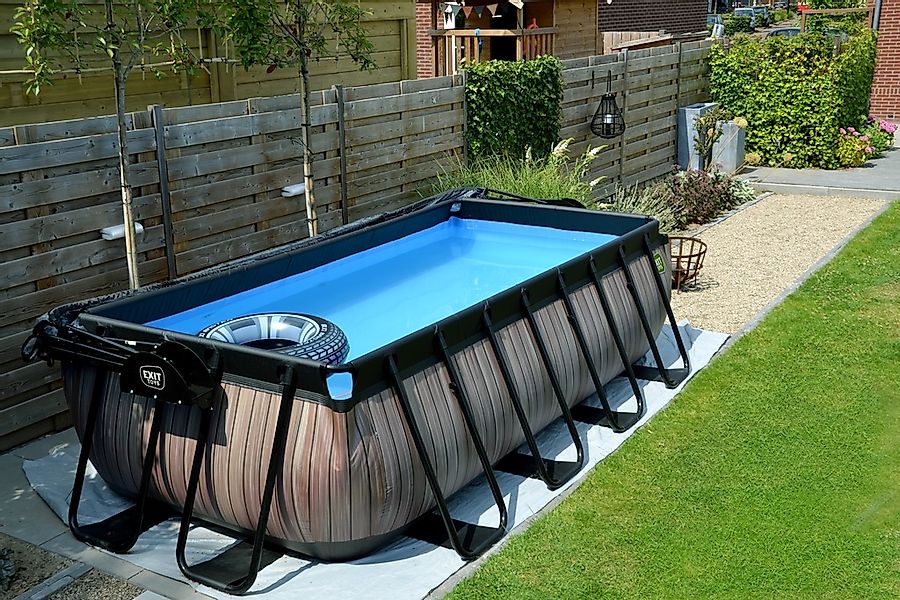 EXIT Framepool "inkl. multifunktionaler Poolabdeckung", (Set, 4 tlg.), BxLx günstig online kaufen