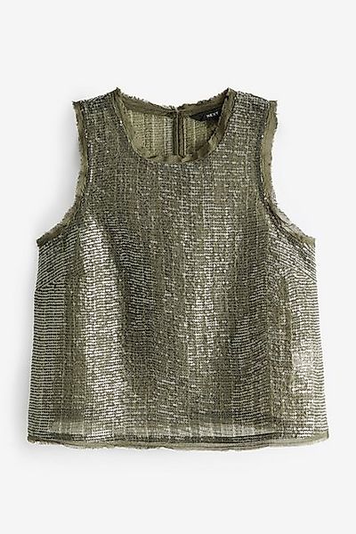 Next Shirttop Ärmelloses Tanktop mit Pailletten günstig online kaufen