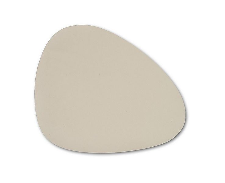 Basera® Platzset 2er-Platzset Kunstleder gebogen, (2-St), creme, 42 x 34 cm günstig online kaufen