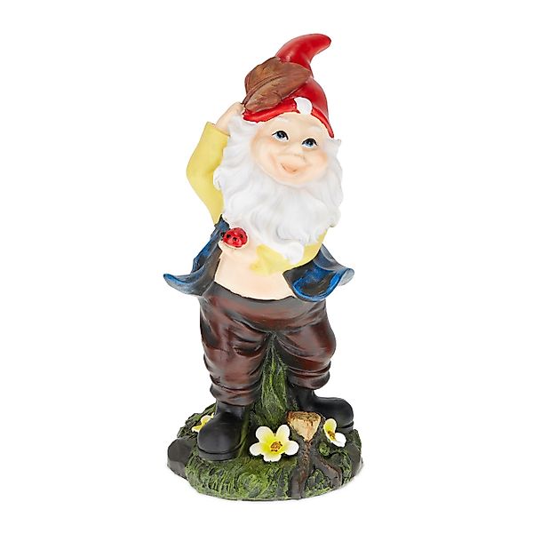 relaxdays Gartenzwerg mit Marienkäf günstig online kaufen