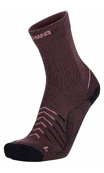 Lowa Wandersocken Crew Renegade (Merinowolle/Polyamid) pflaume/rose günstig online kaufen