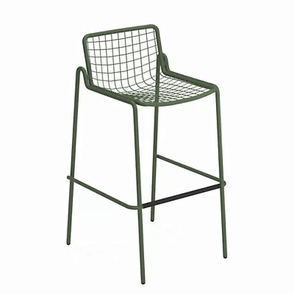 Stapelbarer Barhocker Rio R50 metall grün / H 74 cm - Metall - Emu - Grün günstig online kaufen
