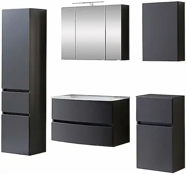 welltime Badezimmer-Set »Kaunas« Set, 5 Stk. tlg. günstig online kaufen