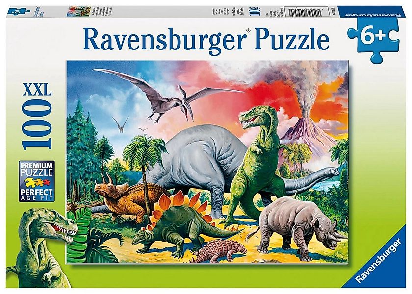 Ravensburger Puzzle Unter Dinosauriern. Puzzle 100 Teile XXL, 100 Puzzletei günstig online kaufen