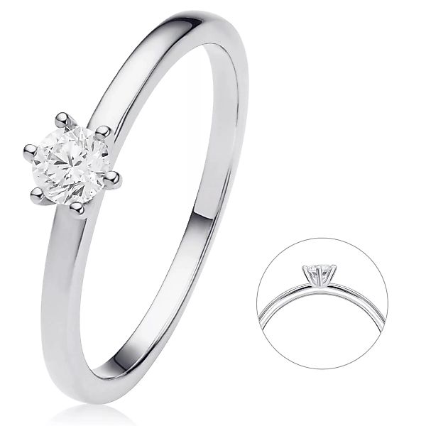 ONE ELEMENT Diamantring "0.25 ct Diamant Brillant Ring aus 585 Weißgold", D günstig online kaufen