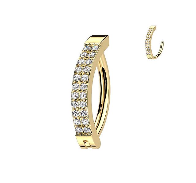 Taffstyle Bauchnabelpiercing Bauchpiercing Banane Clicker Scharnier Top Dow günstig online kaufen