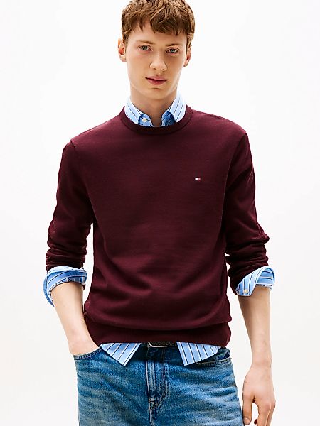 Tommy Hilfiger Rundhalspullover "ESSENTIAL COTTON CREW NECK" günstig online kaufen