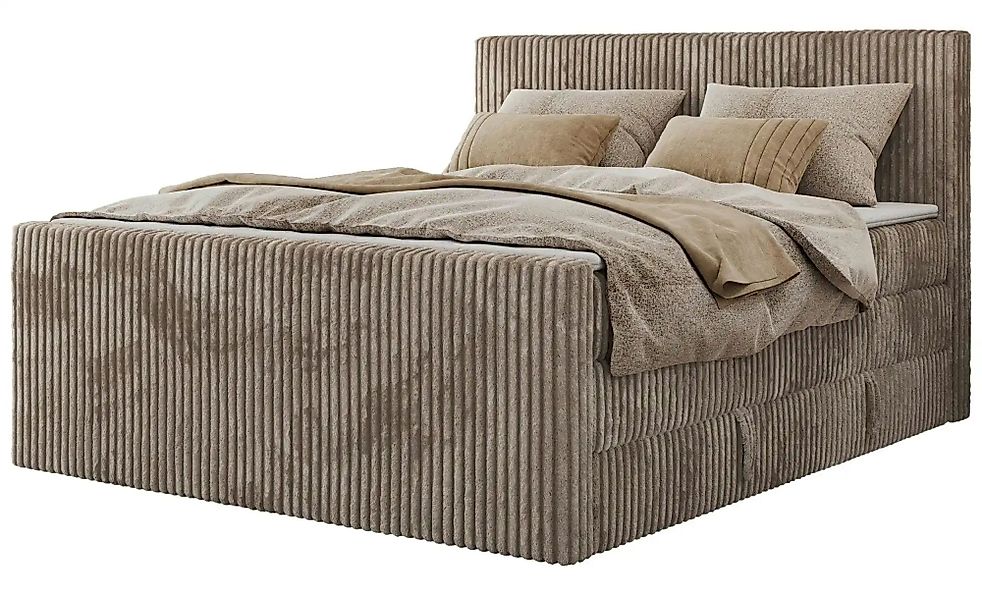 Boxspringbett mit Bettkasten Tiliano King Duo ¦ braun ¦ Maße (cm): B: 184 H günstig online kaufen