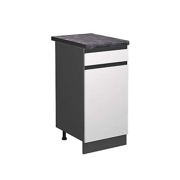 Vicco Küchenunterschrank R-Line Schubladenschrank für die Küche Weiß/Anthra günstig online kaufen