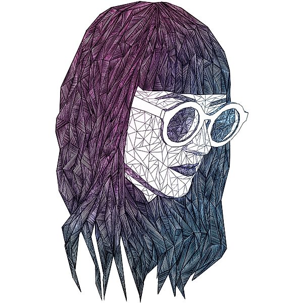 Komar Wandbild Grid Violet 50 x 70 cm günstig online kaufen