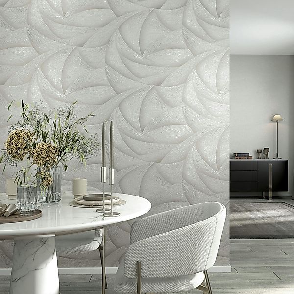 Marburg Vliestapete »Tapete Calm Waves« geometrisch geprägt moderne Vliesta günstig online kaufen