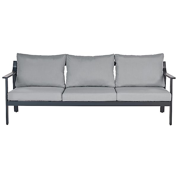 Beliani Gartensofa KIATO Dunkelgrau 80x225x77 günstig online kaufen