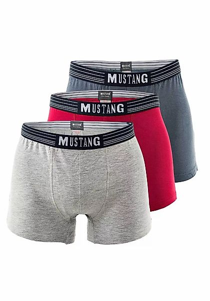 MUSTANG Boxershorts "Boxershort Retroshorts True Denim 3er Pack 3er Pack" günstig online kaufen