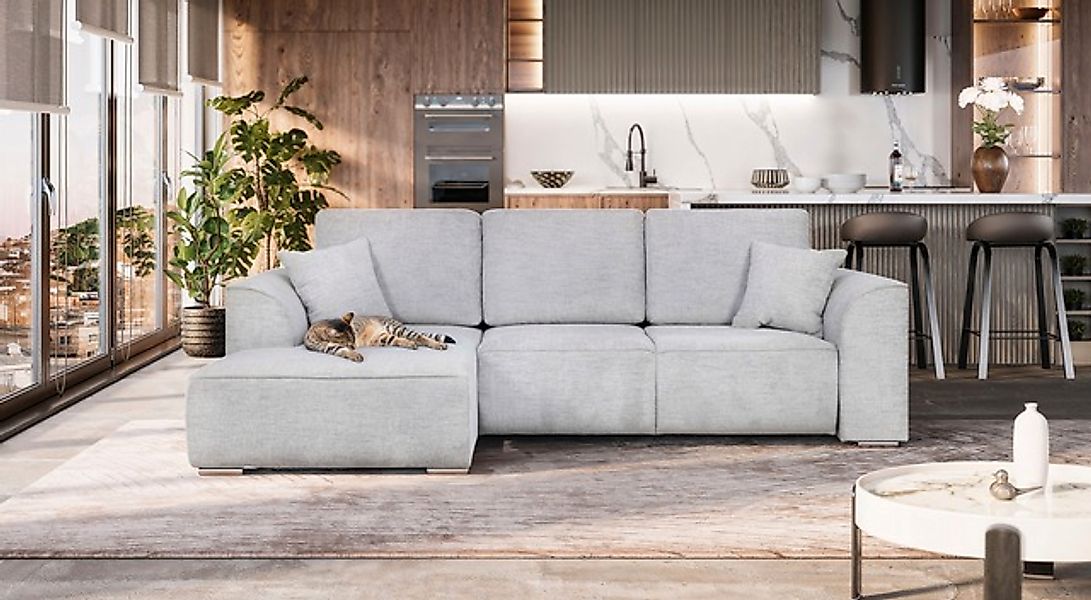 OTTO home Ecksofa »BEATRICE optionale Schlafsofa mit Bettkasten, B/T/H: 265 günstig online kaufen