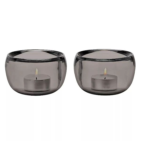 Stelton - Ora Teelichthalter - transparent/maschinell mundgeblasenes Glas/H günstig online kaufen