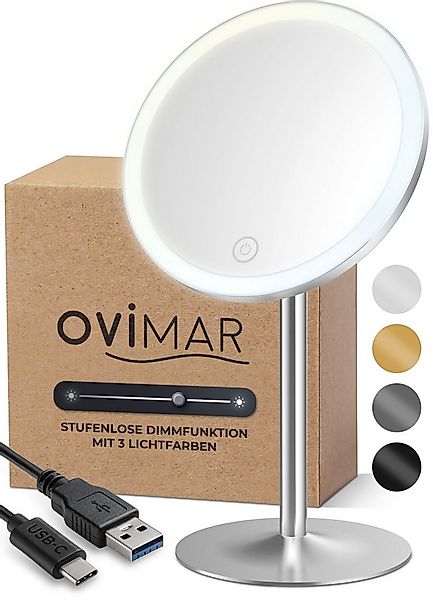 ovimar Kosmetikspiegel (1-St), aus Edelstahl in Silber zur günstig online kaufen