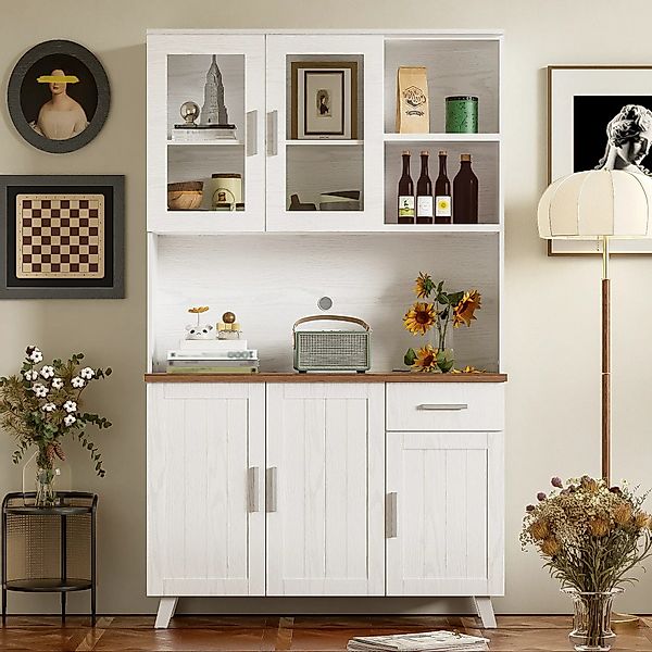 autolock Küchenbuffet Hochschrank Küchenschrank Vitrine Sideboard günstig online kaufen