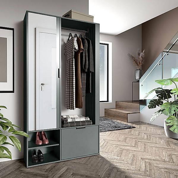 ALLHOUSE24 Garderoben-Set Garderobe OLI mit Spiegel günstig online kaufen