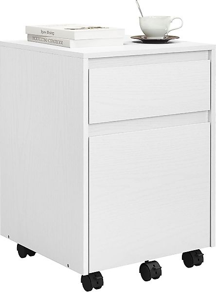 Woltu Rollcontainer, mit 2 Schubladen, Büroschrank günstig online kaufen