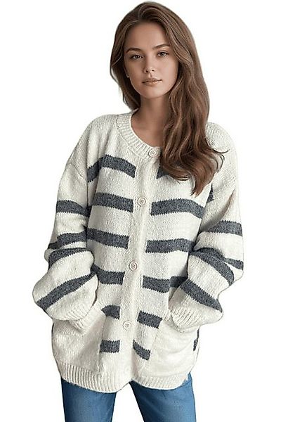 YRIIOMO Strickpullover Damen Strickjacke mit weichem Materialmix, lässigem günstig online kaufen