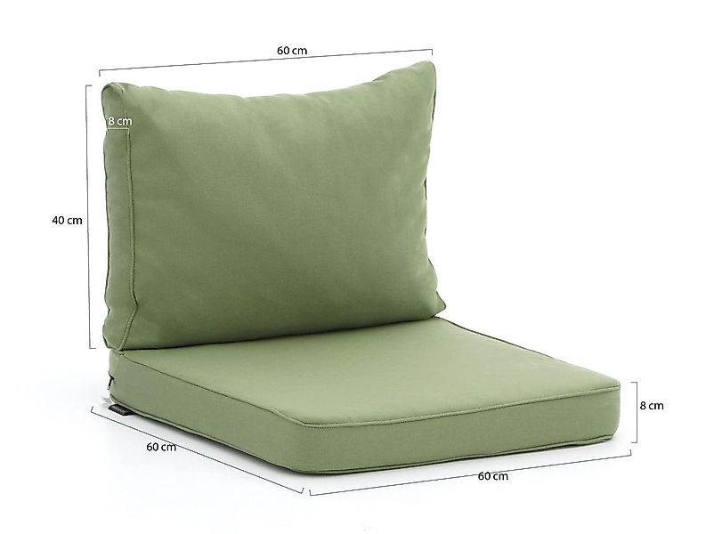 Madison Loungekissen Luxus Sitz 60x60 cm Rücken 60x40 cm günstig online kaufen