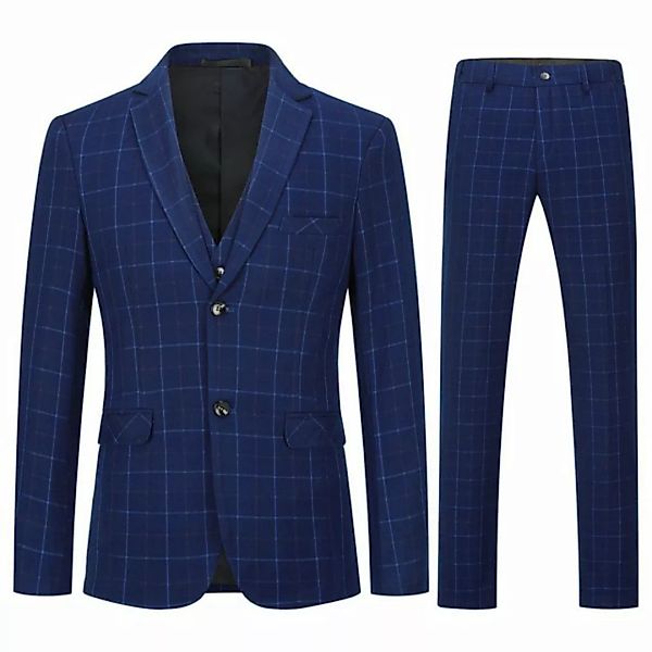 Allthemen Anzug (3 tlg, Sakko & Weste & Hose) Dreiteiliger Herrenanzug mit günstig online kaufen
