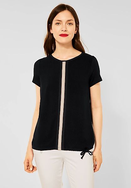 STREET ONE T-Shirt mit Rippstrickdetails günstig online kaufen