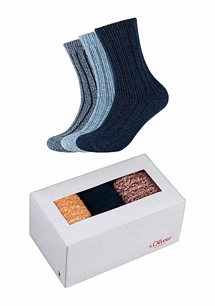 s.Oliver Socken "Sockenbox 3er Pack" günstig online kaufen