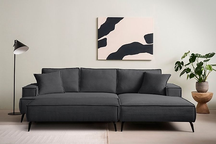 Home affaire Sitzgruppe »TVINNU, Polsterecke L-Form, Schlaffunktion, mit Ho günstig online kaufen