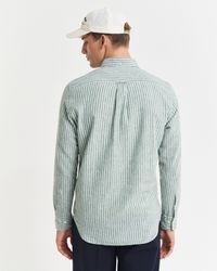 Gant Langarmhemd REG COTTON LINEN STRIPE günstig online kaufen