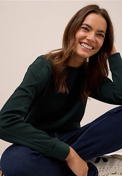 CECIL Shirt mit Rippstreifen günstig online kaufen