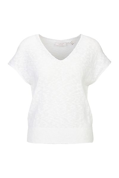 RICHROYAL Kurzarmpullover D-Strick mit weichem Baumwollgriff günstig online kaufen